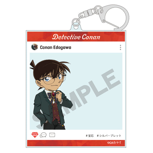 『名探偵コナン』SNS風アクリルキーホルダー 江戸川コナン ジュエル